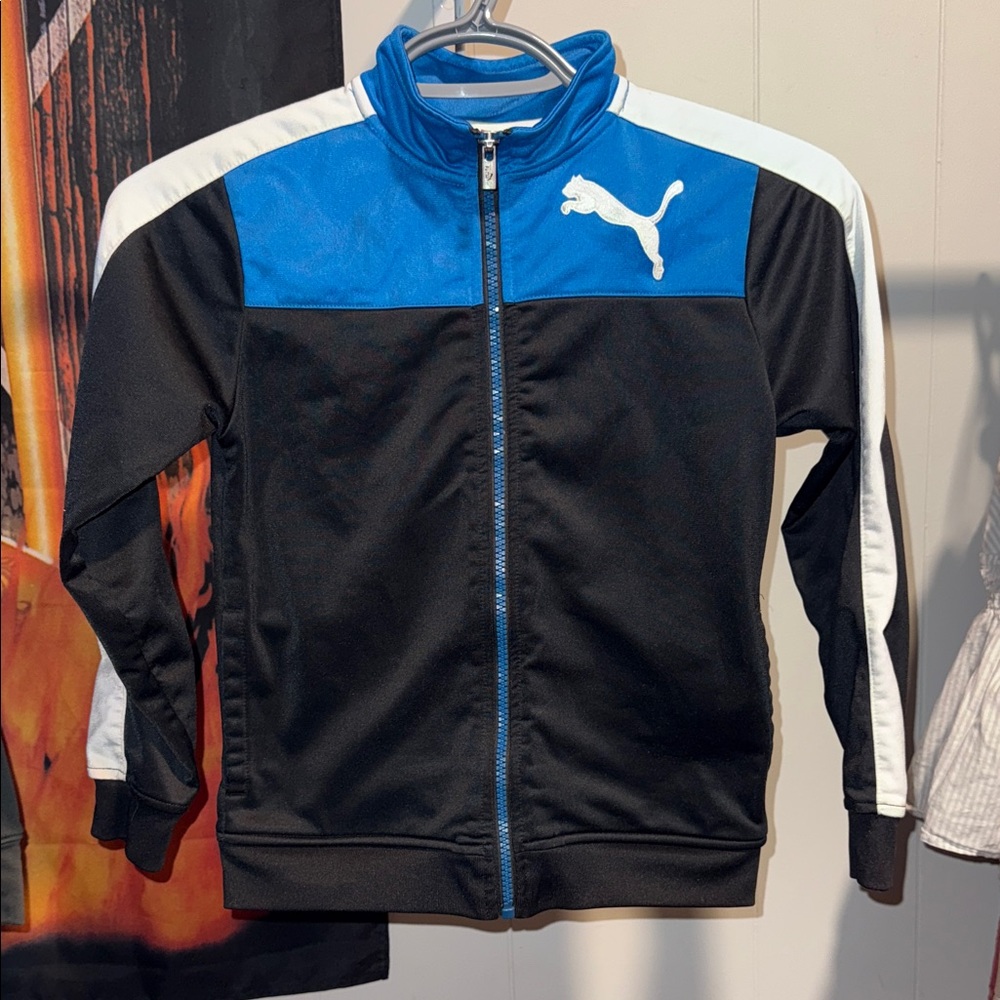 Puma Kids Jacket - Blue and Black